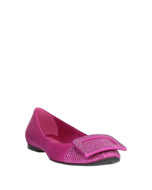 Roger Vivier Pink Ballet Flats