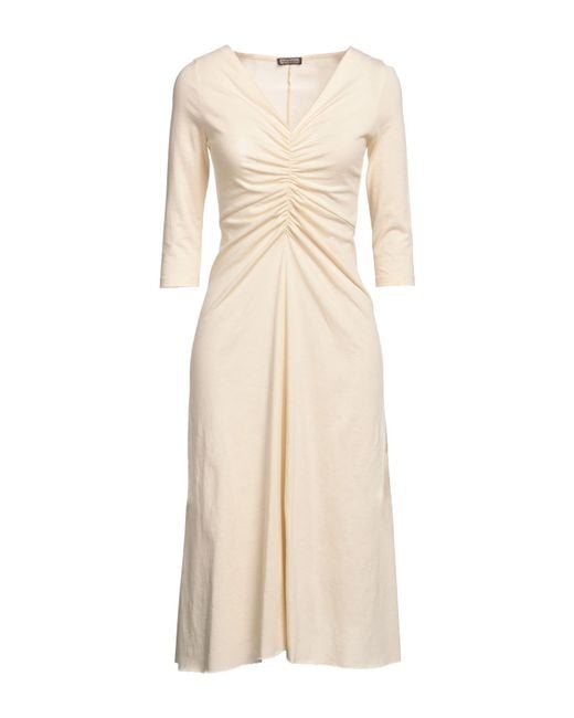 Maliparmi Natural Midi Dress