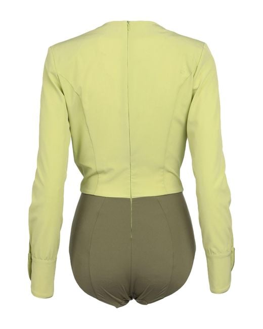 Elisabetta Franchi Green Bodysuit