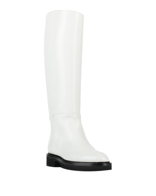 Khaite White Boot Leather
