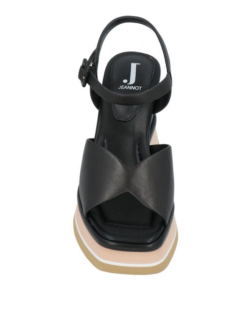 Jeannot Black Sandals