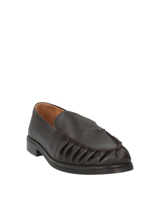 Alohas Gray Loafers Leather