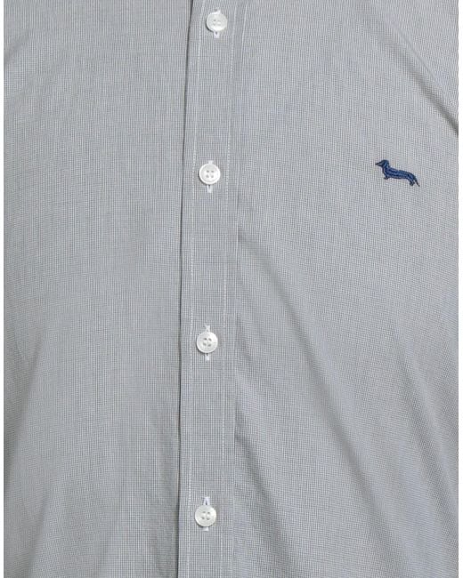 Harmont & Blaine Gray Military Shirt Organic Cotton for men