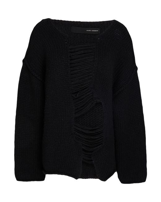 Isabel Benenato Black Sweater Wool, Polyamide
