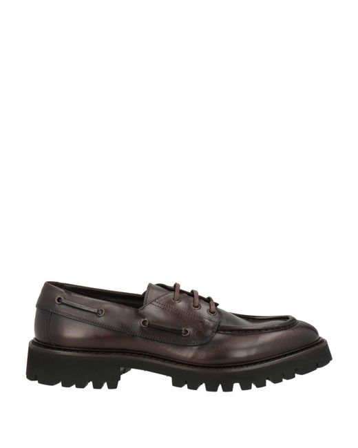 Corvari Gray Lace-Up Shoes Leather for men