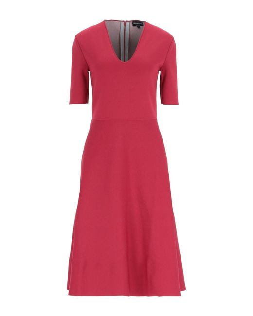 Giorgio Armani Red Midi Dress