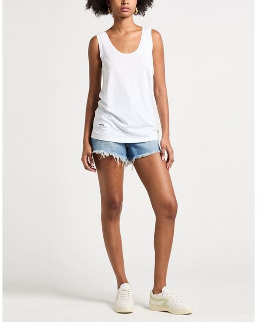 Blauer White Tank Tops