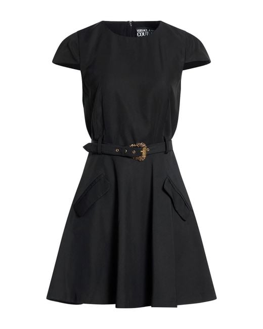 Versace Jeans Couture Black Mini Dress Polyester
