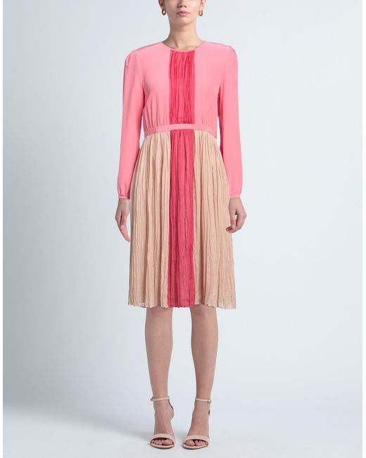Agnona Pink Midi Dress