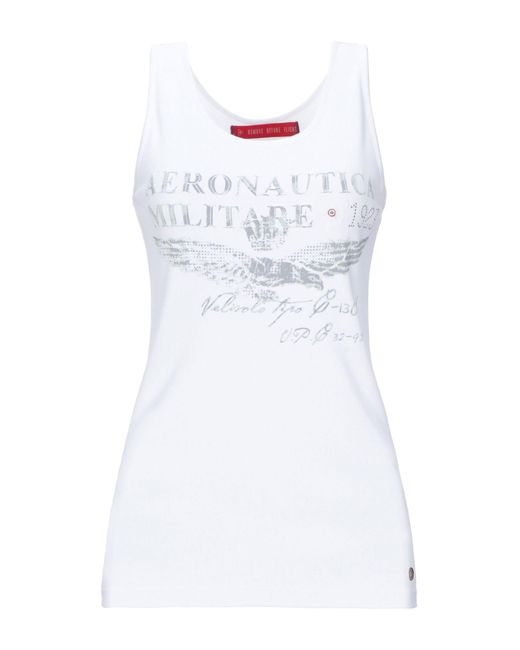 Aeronautica Militare White Tank Top
