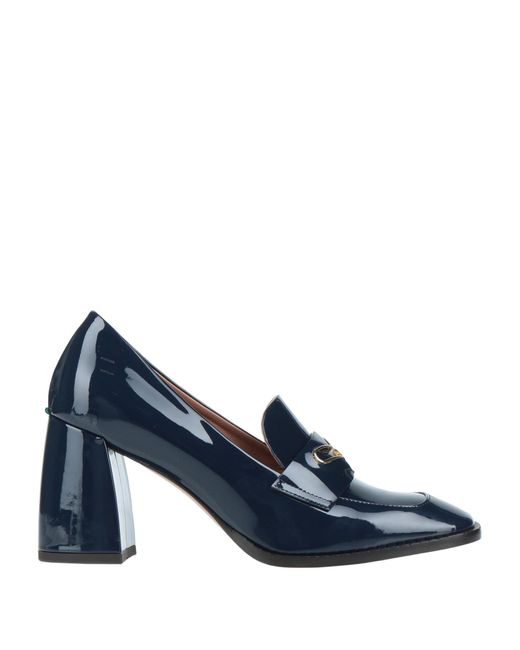 A.Bocca Blue Vernice Midnight Midnight Loafers Soft Leather