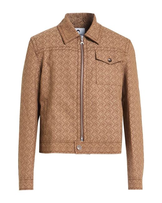 MARINE SERRE Brown Jacket Polyester, Wool, Elastane for men