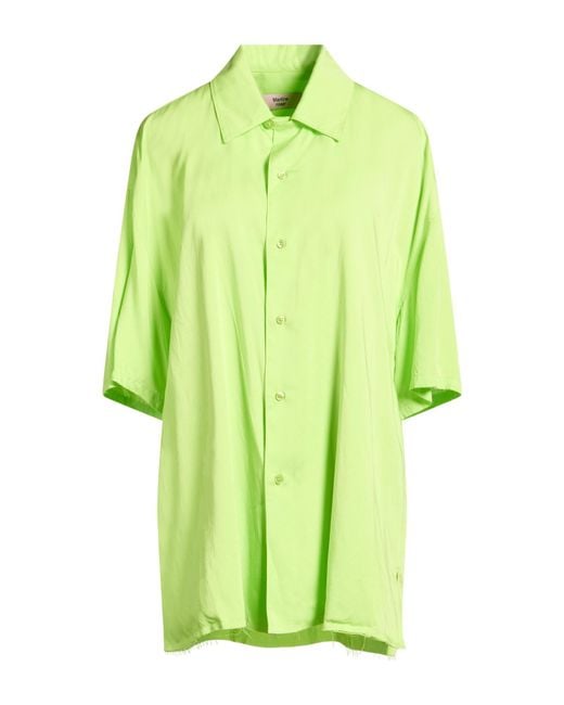 Martine Rose Green Lime Shirt Polyester, Elastane
