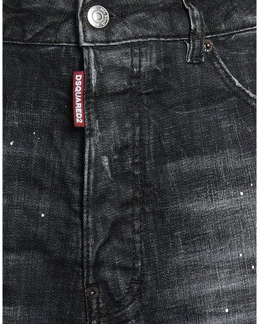DSquared² Black Denim Shorts