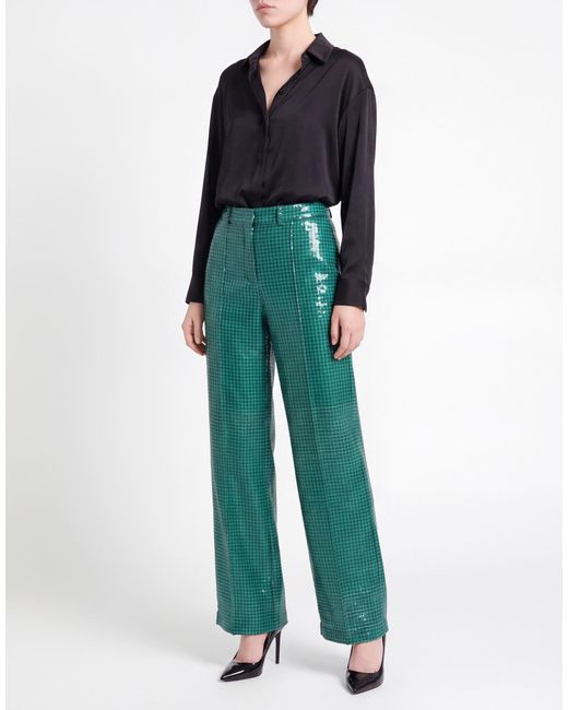 Aviu Green Pants Polyester