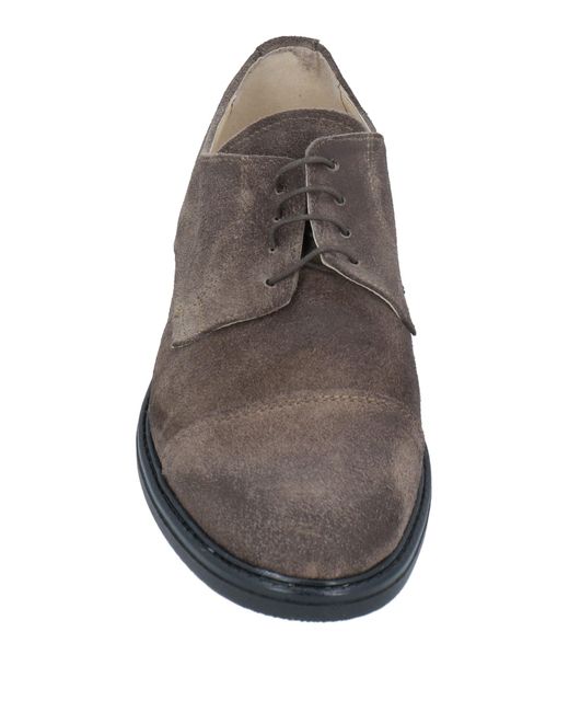Tsd12 Brown Khaki Lace-Up Shoes Soft Leather for men