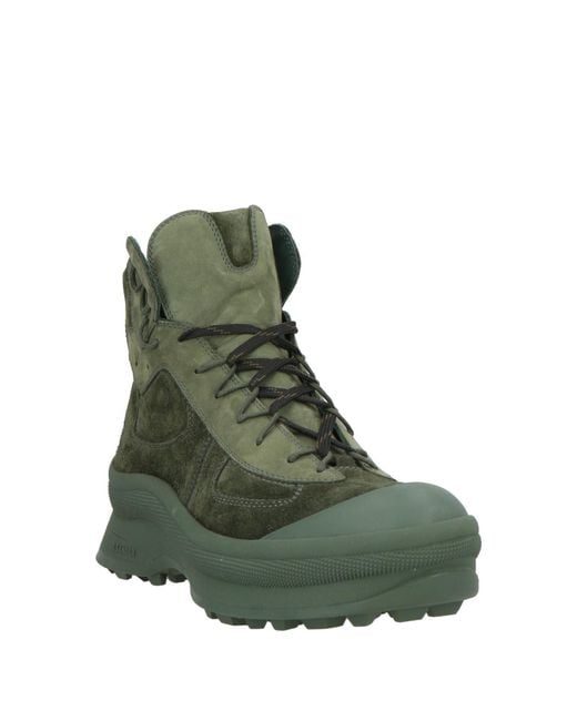 Jil Sander Green Ankle Boots for men