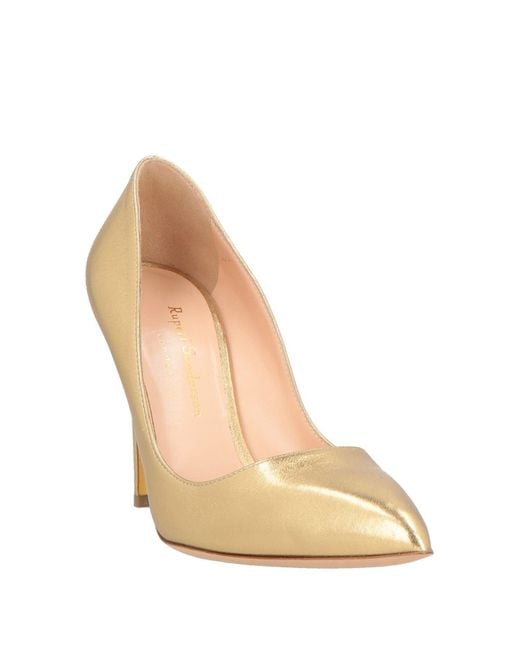 Rupert Sanderson Metallic Pumps Leather
