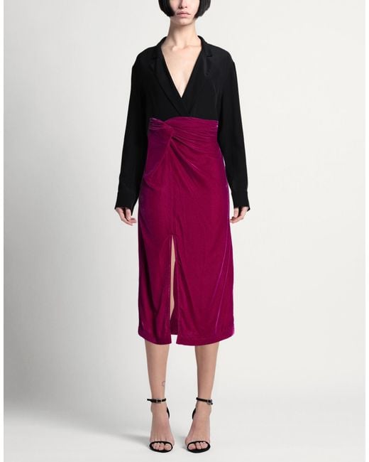 Gina Gorgeous Purple Midi Skirts