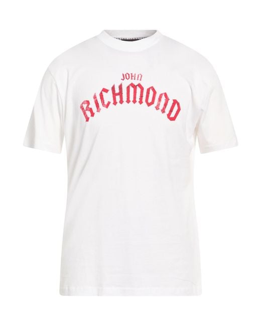 John Richmond White T-Shirt Cotton for men