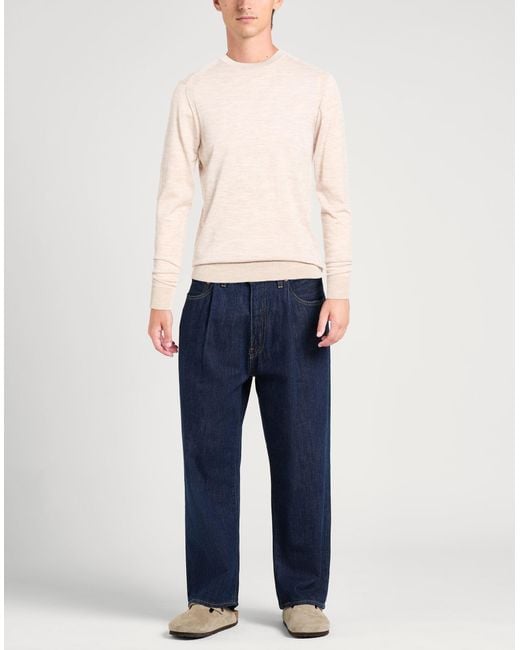 Manuel Ritz White Sweater Virgin Wool for men