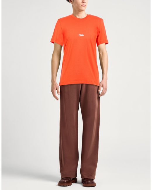 MSGM Orange T-Shirt for men