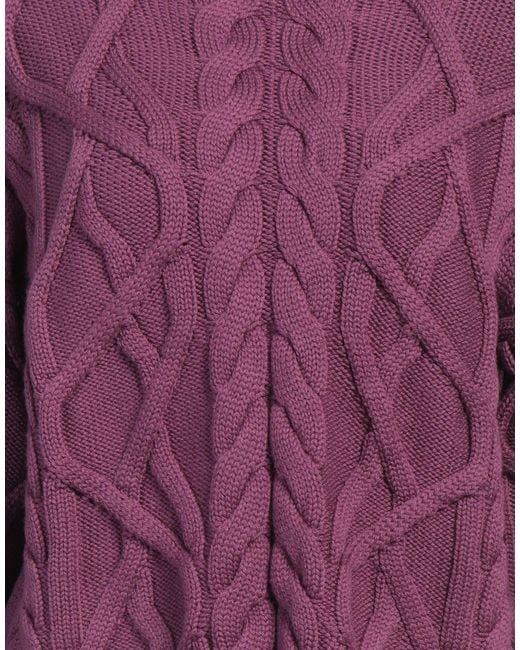 Alpha Studio Purple Turtleneck
