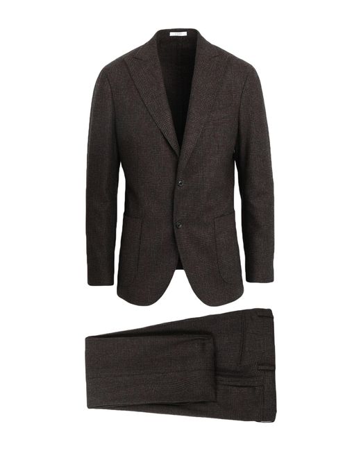 Boglioli Black Suit Virgin Wool for men