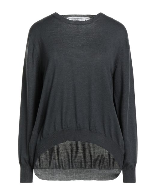 Shirtaporter Black Sweater Merino Wool