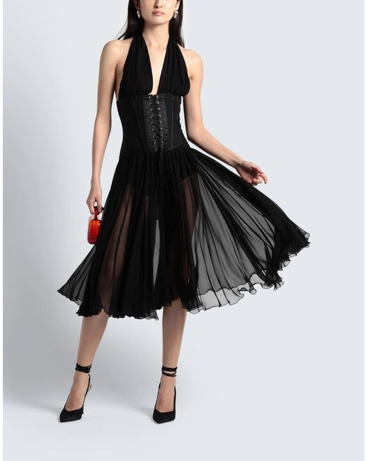 Dolce & Gabbana Black Midi Dress