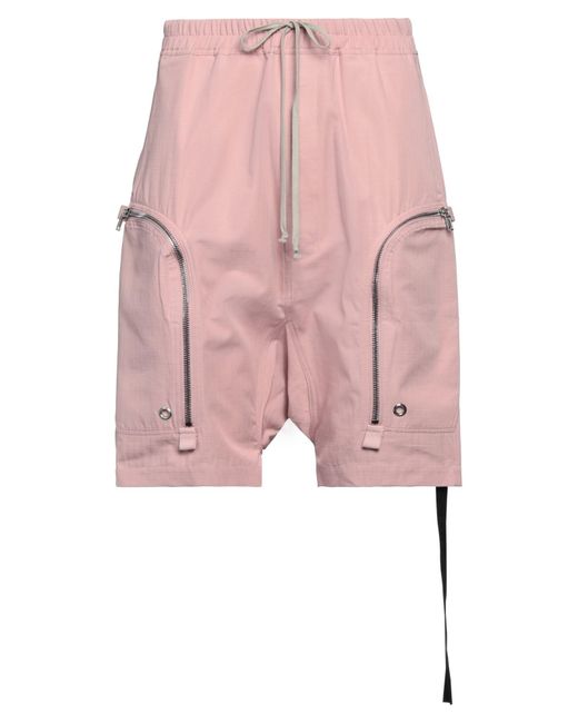 Rick Owens Pink Shorts & Bermuda Shorts Cotton for men