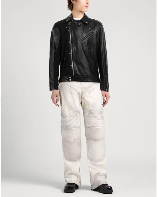 Undercover Black Jun Takahashi Jacket Cow Leather, Cotton for men
