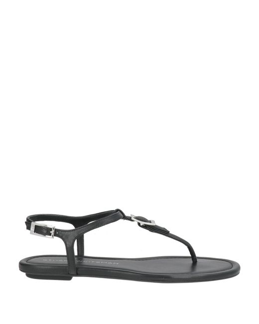 Stuart Weitzman Brown Thong Sandal Leather