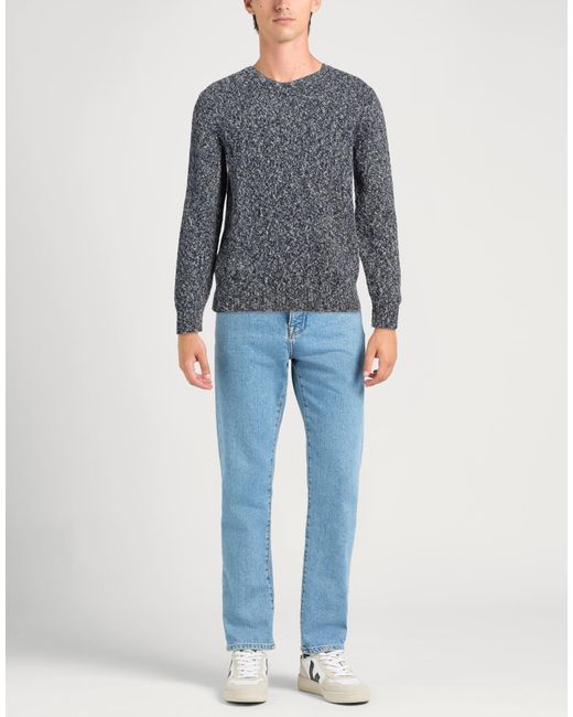 Fedeli Gray Sweater Wool for men