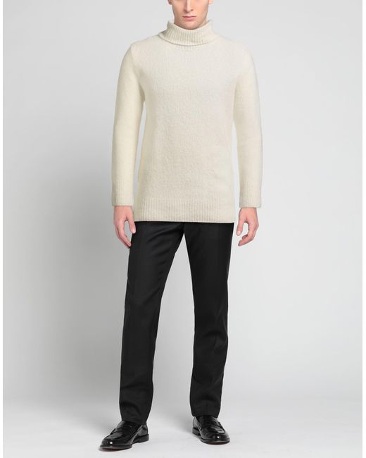 Amaranto Rollkragenpullover in White für Herren