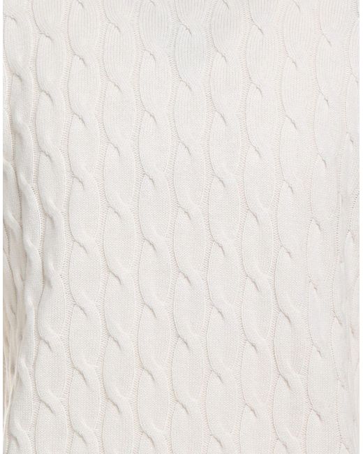 Luigi Borrelli Napoli White Turtleneck for men