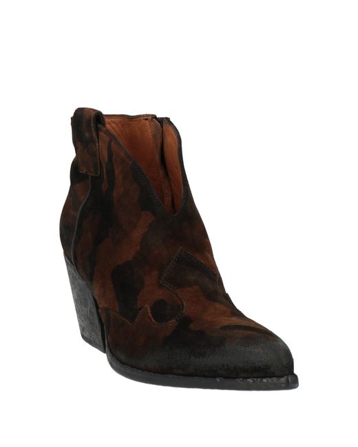 Elena Iachi Black Ankle Boots Leather