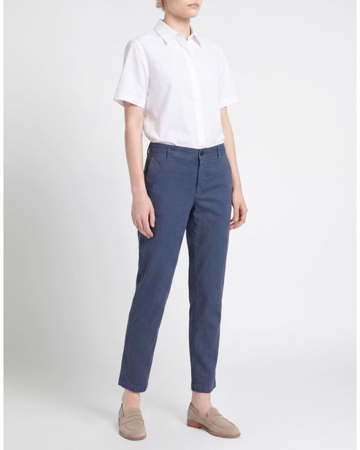120% Lino Blue Trouser