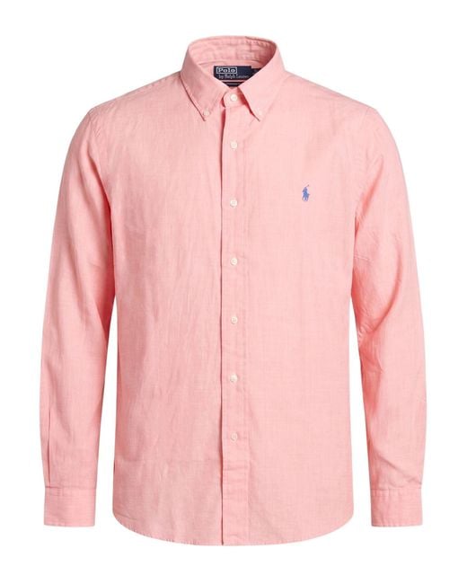 Polo Ralph Lauren Pink Shirt for men