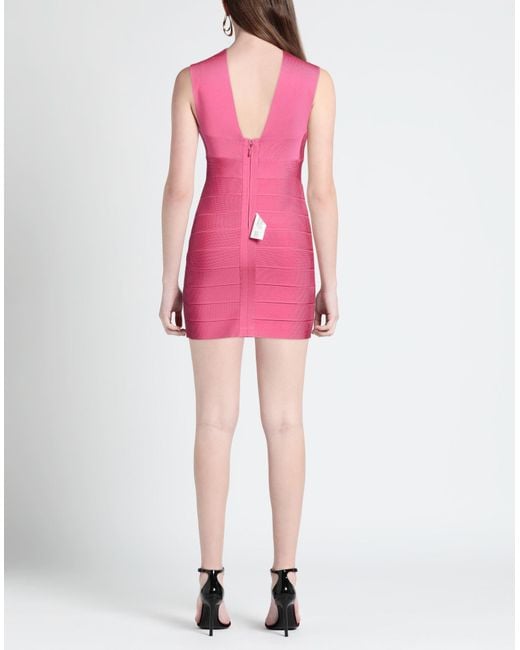 Hervé Léger Pink Mini-Kleid