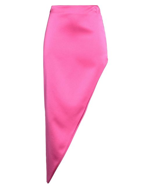 Nineminutes Pink Mini Skirt Polyester, Elastane