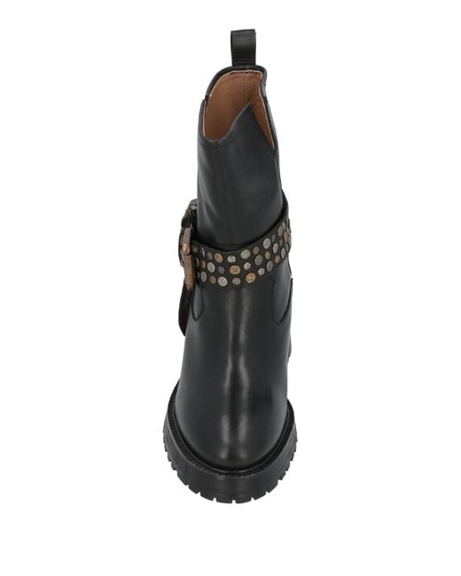 Emanuélle Vee Black Ankle Boots