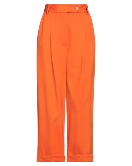 Liviana Conti Orange Pants Viscose, Polyamide, Elastane