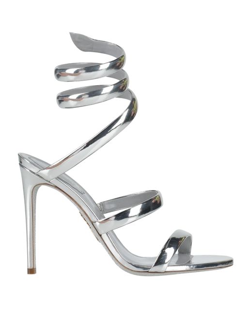 Rene Caovilla Metallic Sandals Calfskin