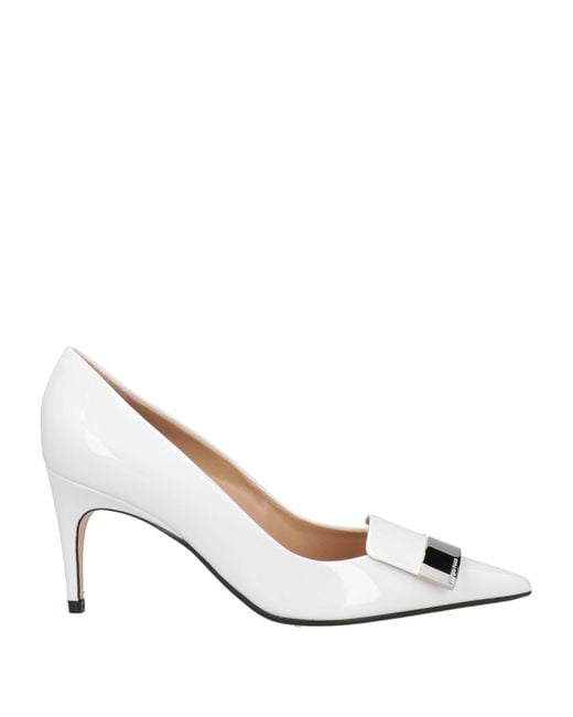 Sergio Rossi White Pumps Leather