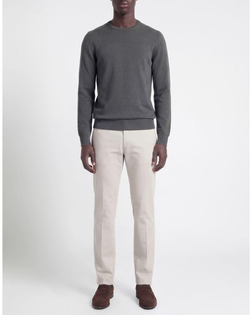 Fedeli Gray Sweater Cashmere for men