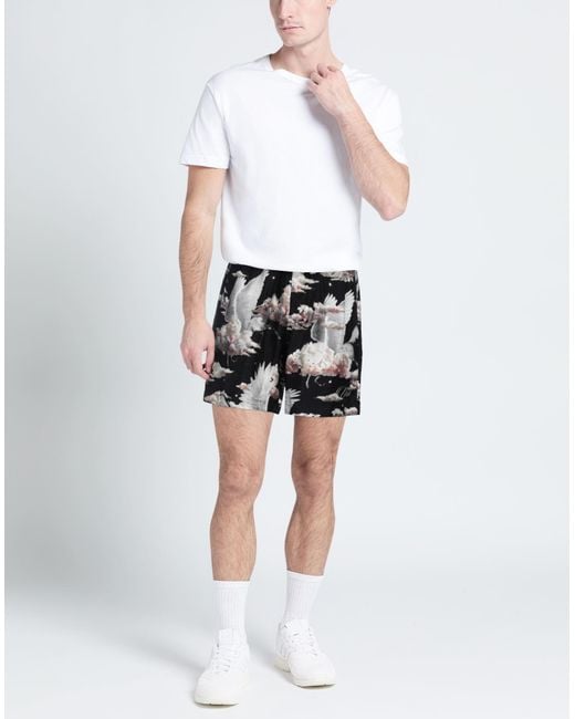 Amiri Black Shorts & Bermuda Shorts Silk for men