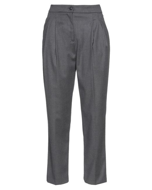 Nora Barth Gray Pants Polyester, Viscose, Elastane