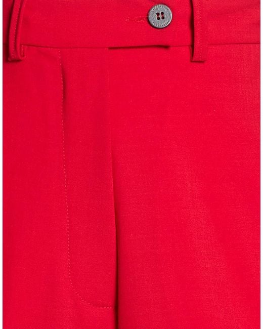 Ballantyne Red Pants Polyester, Virgin Wool, Elastane