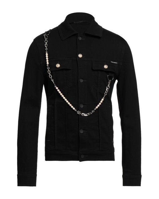 Dolce & Gabbana Black Denim Shirt for men